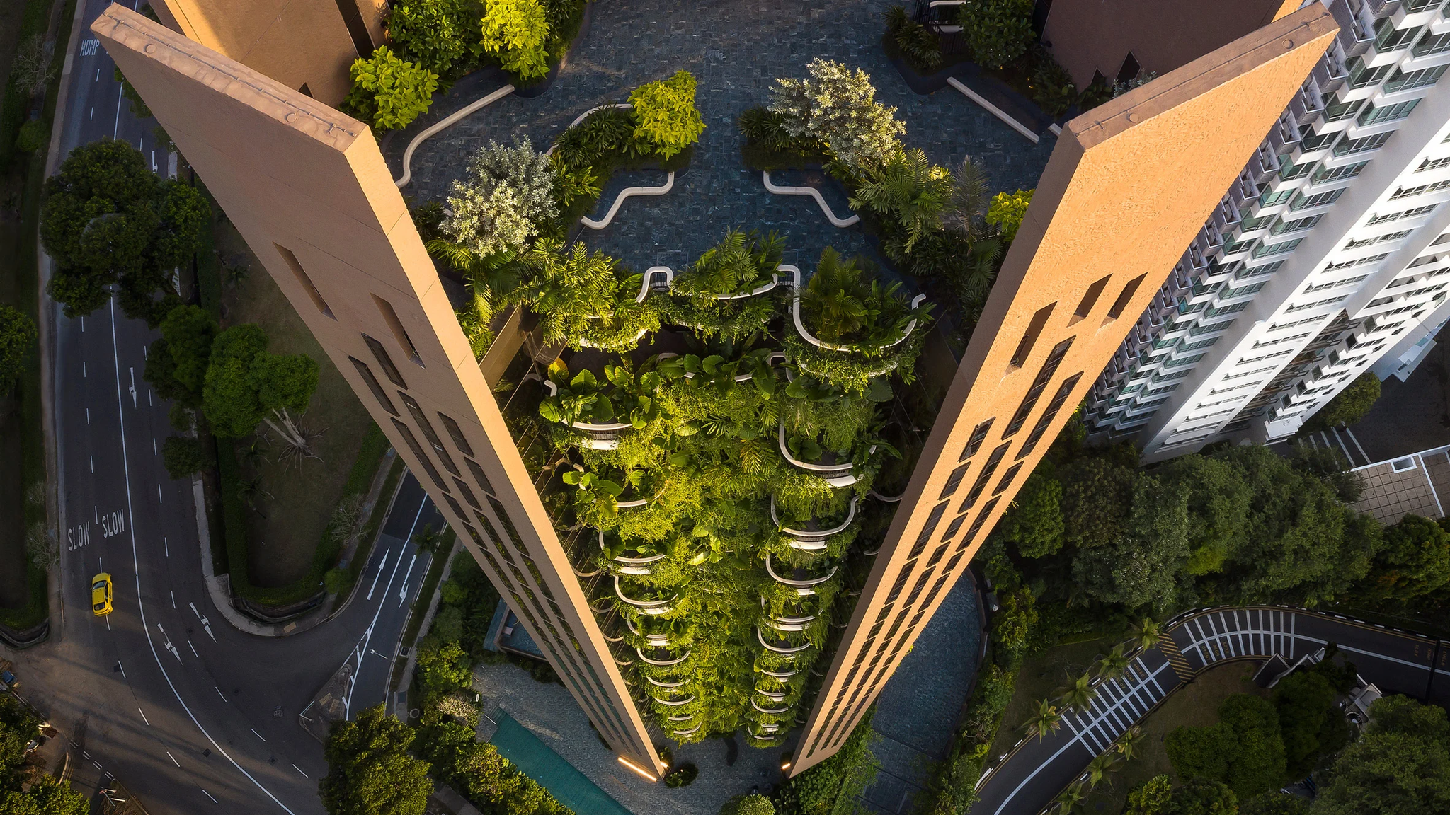 An impressive 20-storey residential skyscraper in the Newton district of Singapore