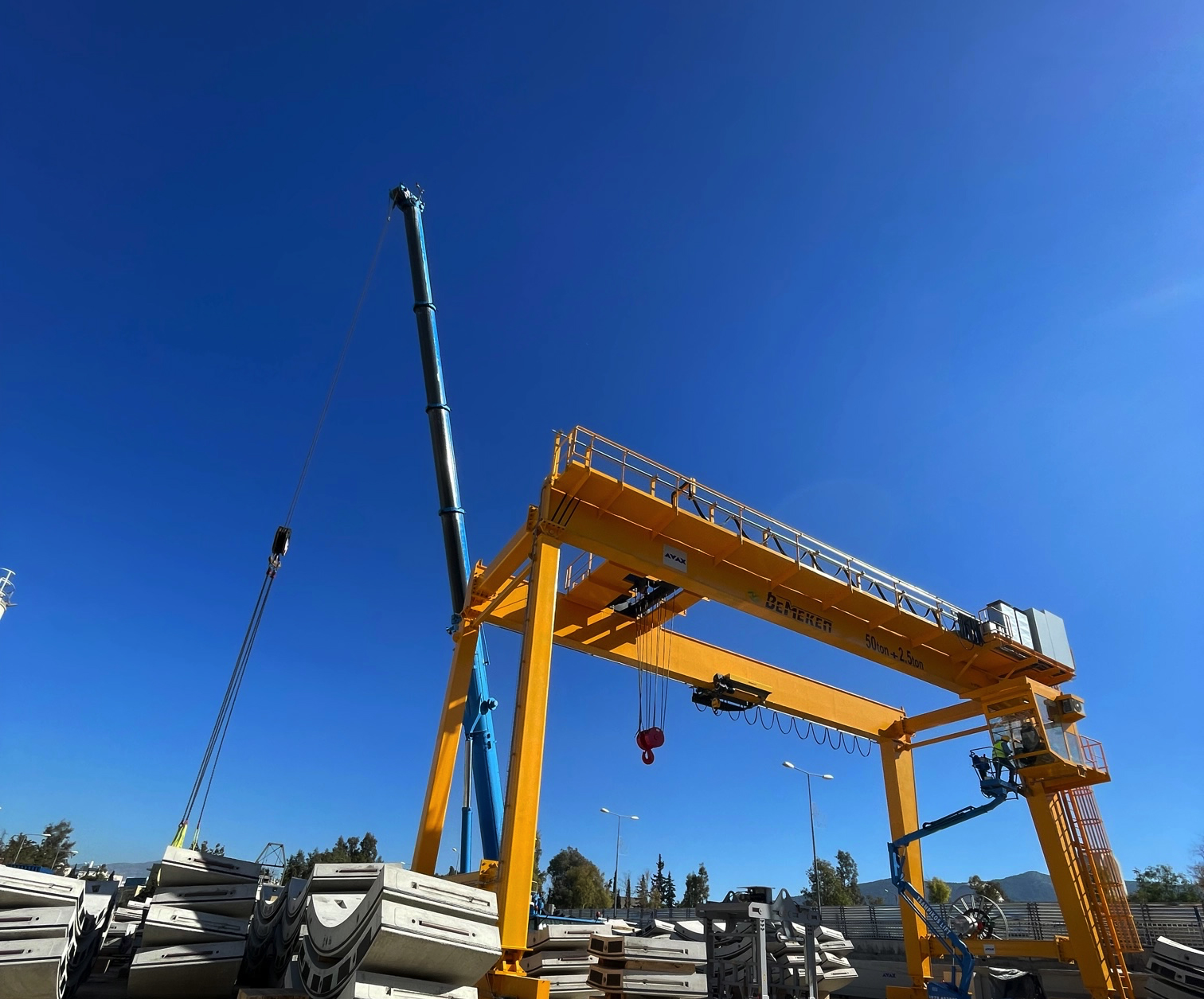 The TBM for line 4 of Athens metro line approaches Goudi