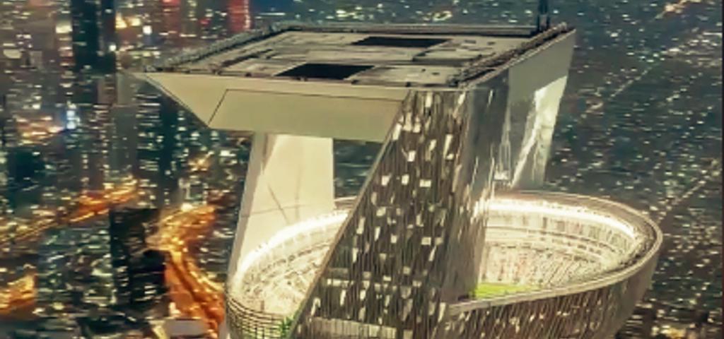 Saudi Arabia unveils plans for a sky-high football stadium at 350 meters elevation Saudi Arabia unveils plans for a sky-high football stadium at 350 meters elevation